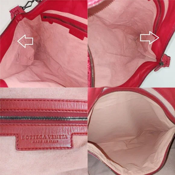 SOLD Bottega Veneta Red Intrecciato Woven Nappa Torchon Oversized Hobo Bag - Picture 15 of 16